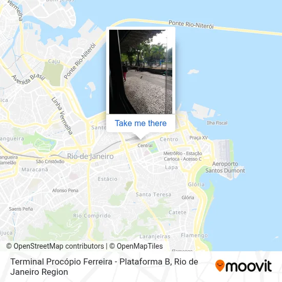 Terminal Procópio Ferreira - Plataforma B map