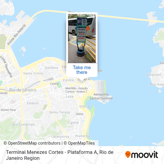 Terminal Menezes Cortes - Plataforma A map