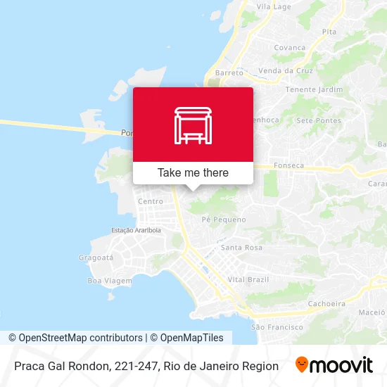 Praca Gal Rondon, 221-247 map