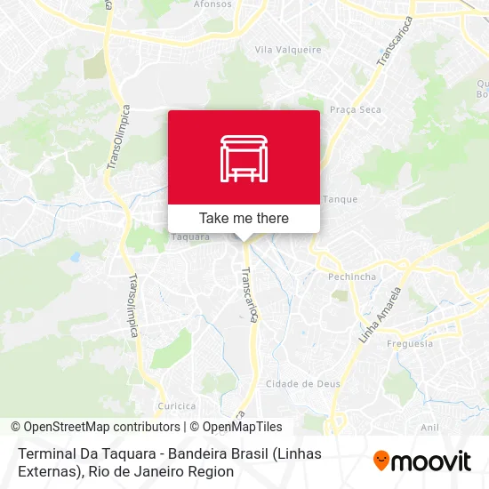 Terminal Da Taquara - Bandeira Brasil (Linhas Externas) map