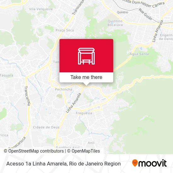 Acesso 1a Linha Amarela map