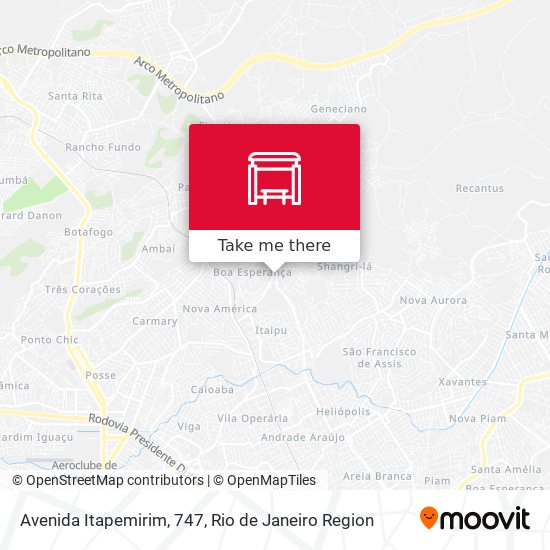 Avenida Itapemirim, 747 map