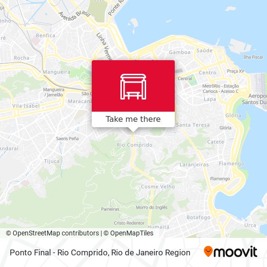 Mapa Ponto Final - Rio Comprido