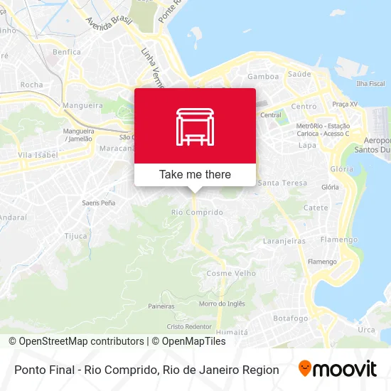 Ponto Final - Rio Comprido map