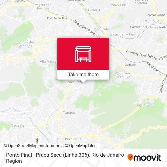Ponto Final - Praça Seca (Linha 306) map