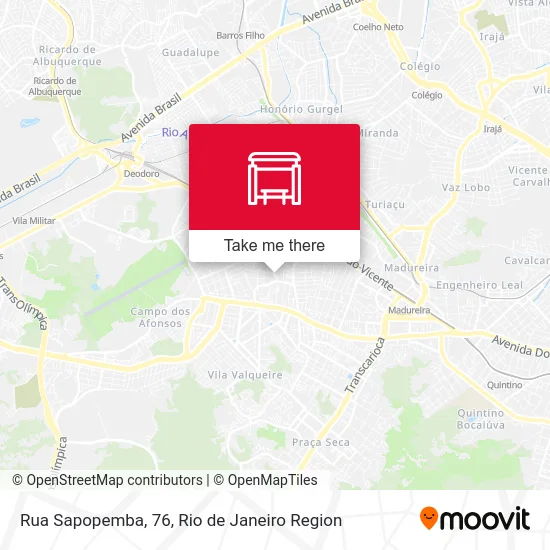 Rua Sapopemba, 76 map