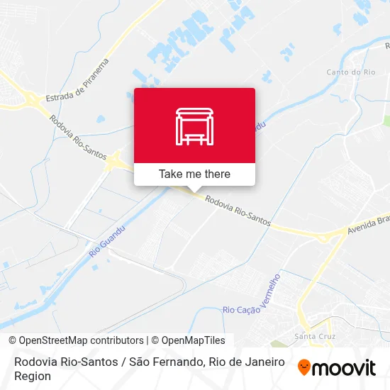 Rodovia Rio-Santos / São Fernando map