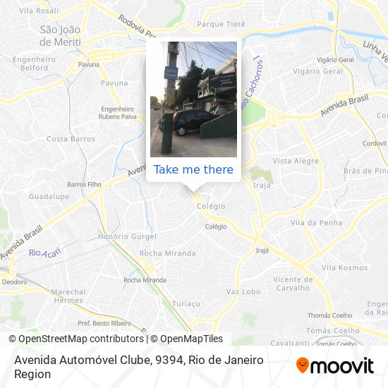 Avenida Automóvel Clube, 9394 map