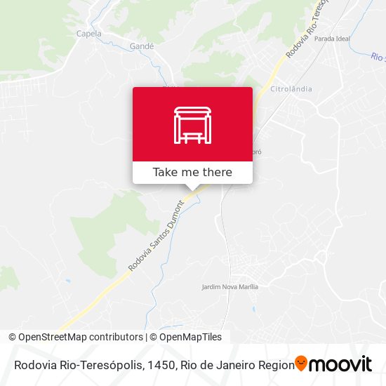 Rodovia Rio-Teresópolis, 1450 map