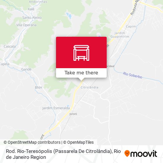 Mapa Rod. Rio-Teresópolis (Passarela De Citrolândia)