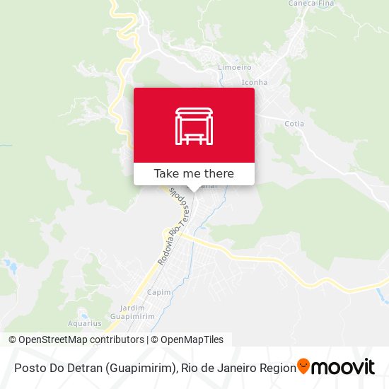 Mapa Posto Do Detran (Guapimirim)