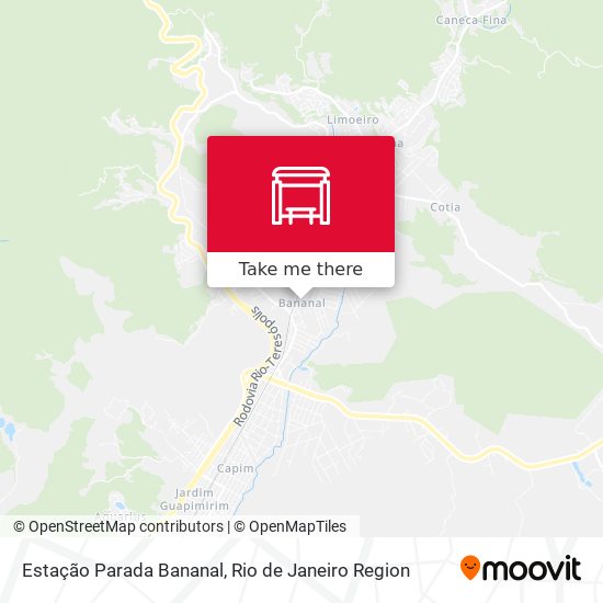 Estação Parada Bananal map