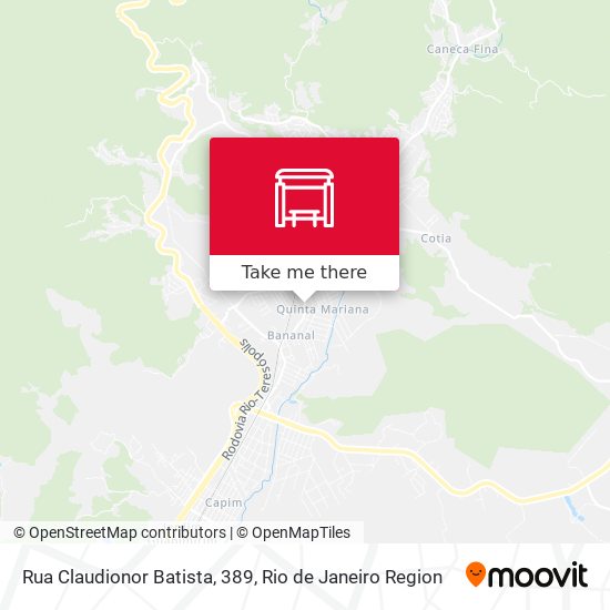 Rua Claudionor Batista, 389 map