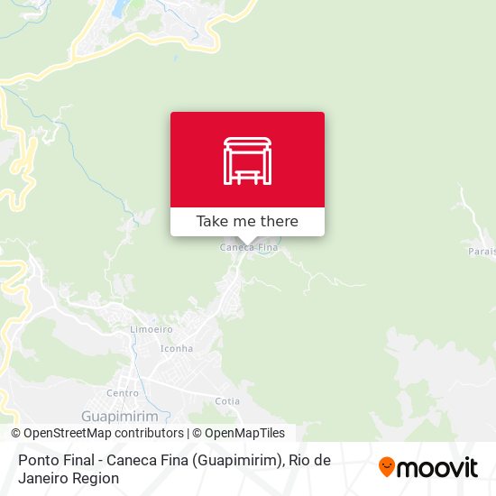 Mapa Ponto Final - Caneca Fina (Guapimirim)