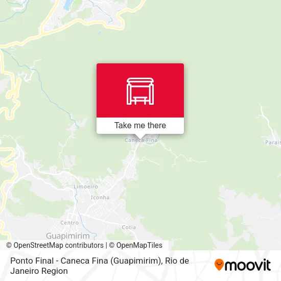 Ponto Final - Caneca Fina (Guapimirim) map