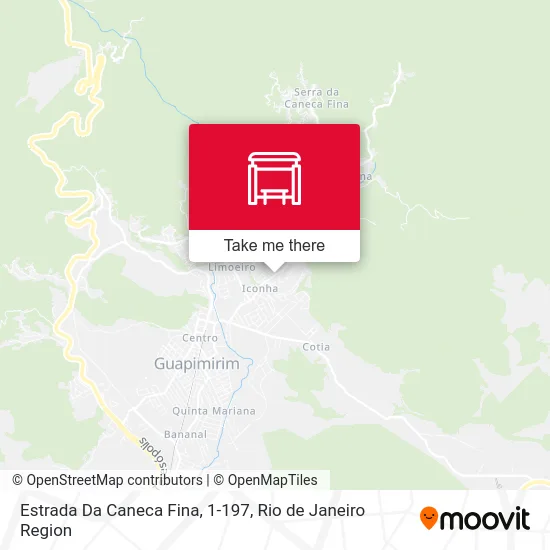 Estrada Da Caneca Fina, 1-197 map