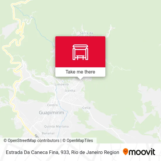 Estrada Da Caneca Fina, 933 map