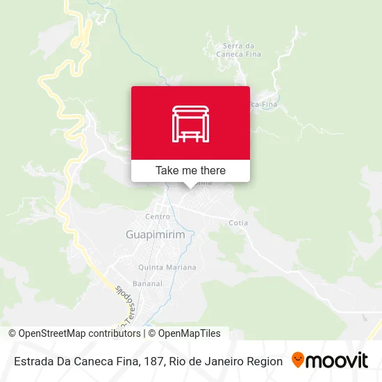 Estrada Da Caneca Fina, 187 map