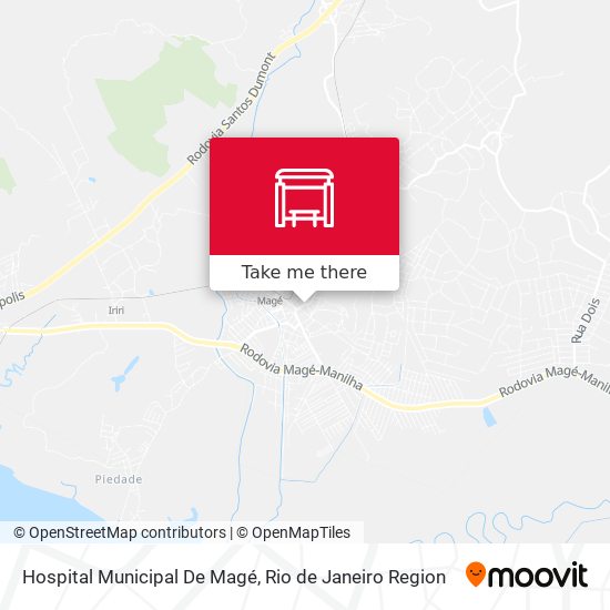 Mapa Hospital Municipal De Magé