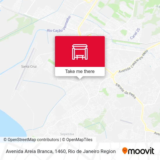 Avenida Areia Branca, 1460 map