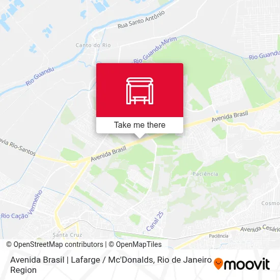 Avenida Brasil | Lafarge / Mc'Donalds map