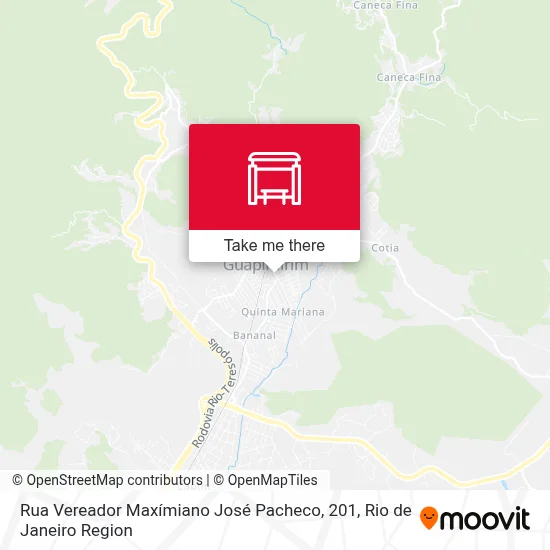 Rua Vereador Maxímiano José Pacheco, 201 map