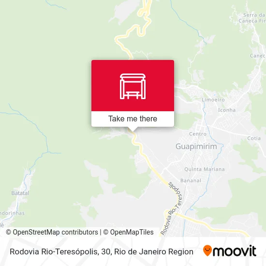 Rodovia Rio-Teresópolis, 30 map