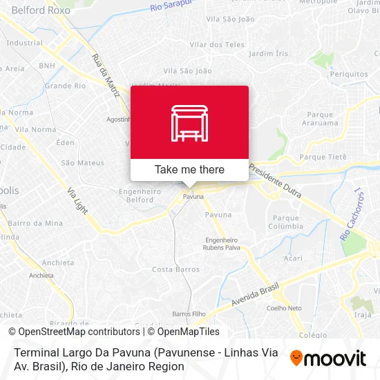 Terminal Largo Da Pavuna (Pavunense - Linhas Via Av. Brasil) map