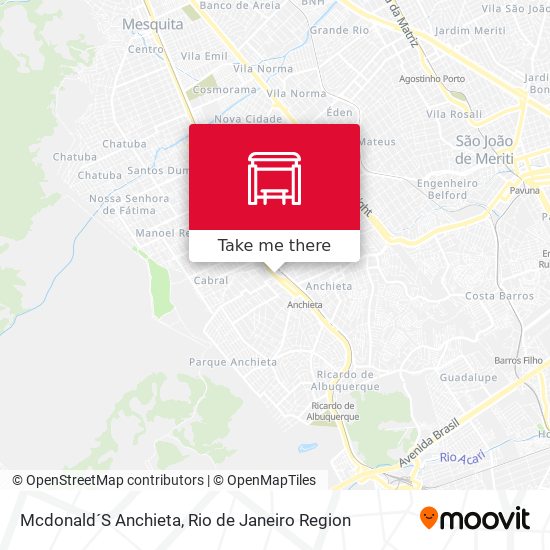 Mcdonald´S Anchieta map
