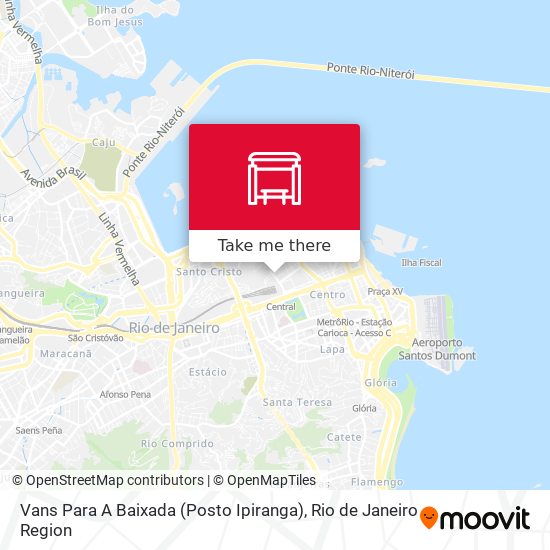 Mapa Vans Para A Baixada (Posto Ipiranga)