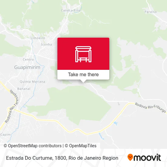 Estrada Do Curtume, 1800 map