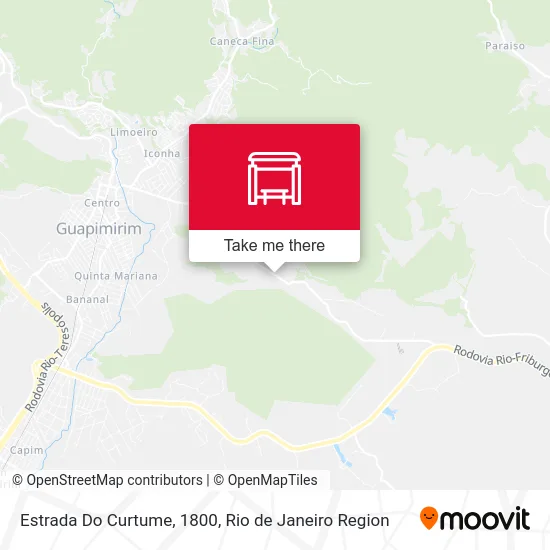 Estrada Do Curtume, 1800 map