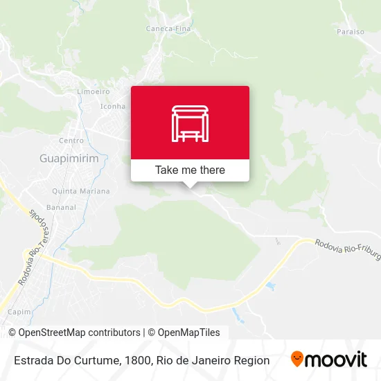 Estrada Do Curtume, 1800 map
