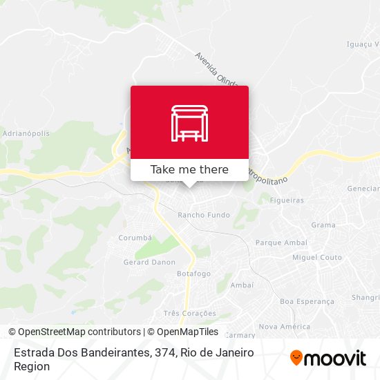 Estrada Dos Bandeirantes, 374 map