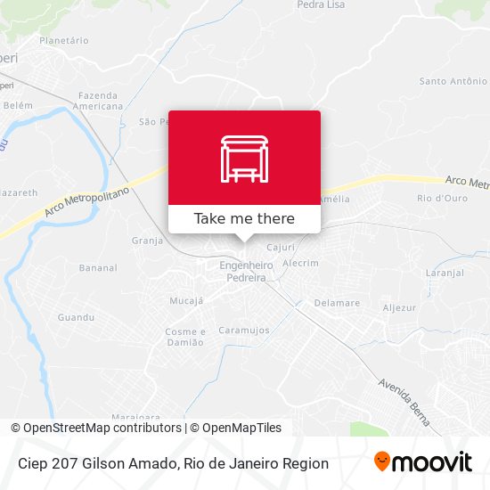 Ciep 207 Gilson Amado map