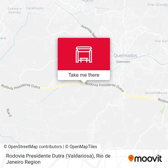 Rodovia Presidente Dutra (Valdariosa) map