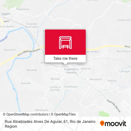 Rua Alcebíades Alves De Aguiar, 61 map