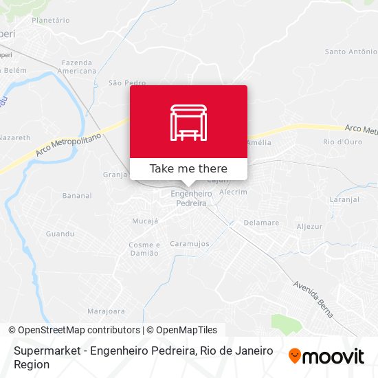 Supermarket - Engenheiro Pedreira map