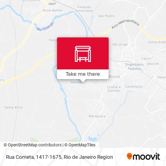 Rua Cometa, 1417-1675 map