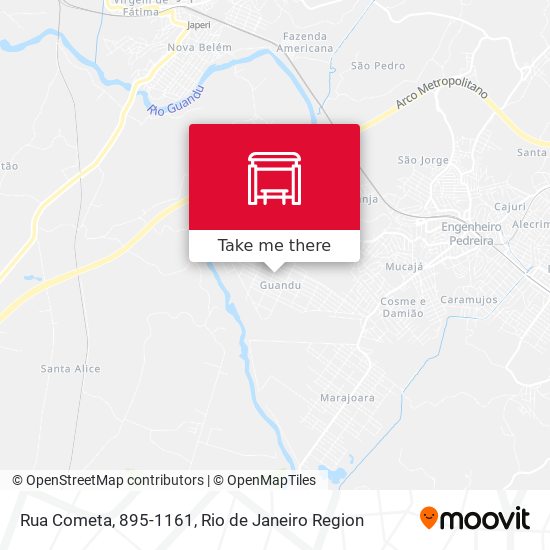 Rua Cometa, 895-1161 map