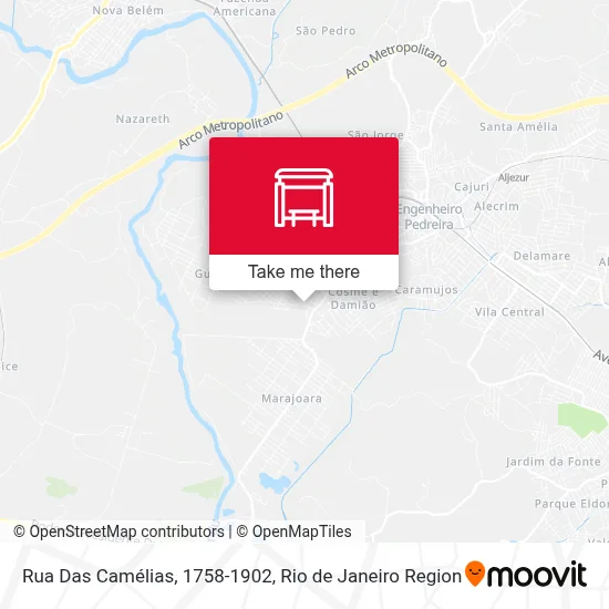 Rua Das Camélias, 1758-1902 map