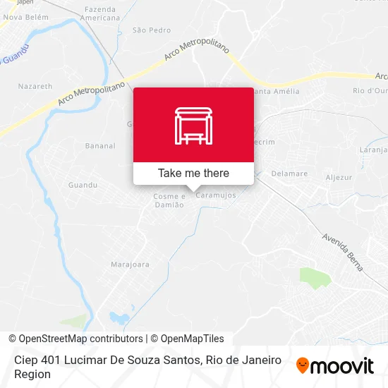 Ciep 401 Lucimar De Souza Santos map