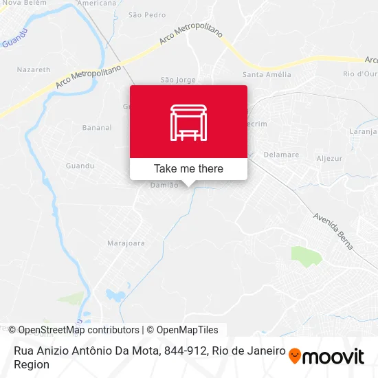 Rua Anizio Antônio Da Mota, 844-912 map