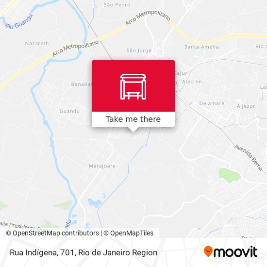 Rua Indígena, 701 map