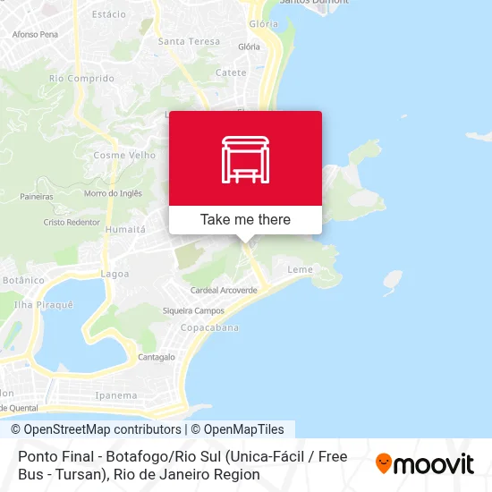 Ponto Final - Botafogo / Rio Sul (Unica-Fácil / Free Bus - Tursan) map