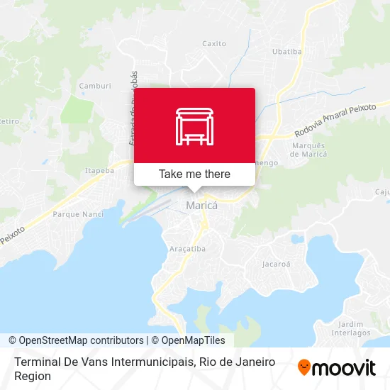 Terminal De Vans Intermunicipais map