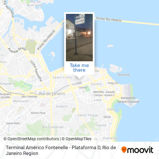 Mapa Terminal Américo Fontenelle - Plataforma D