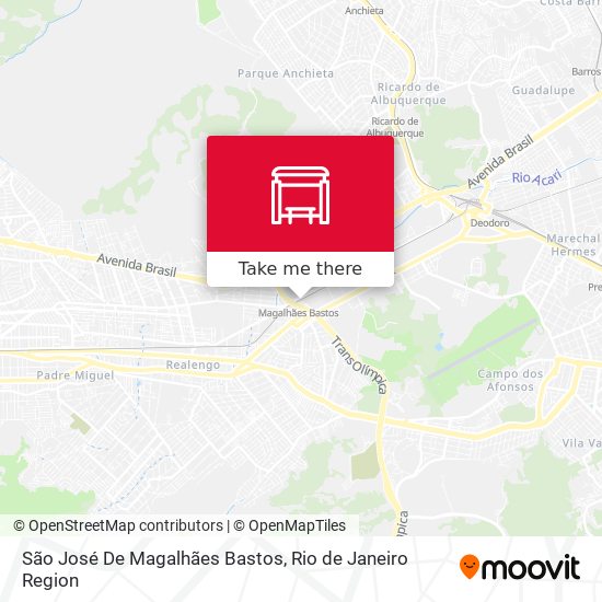 Mapa São José De Magalhães Bastos