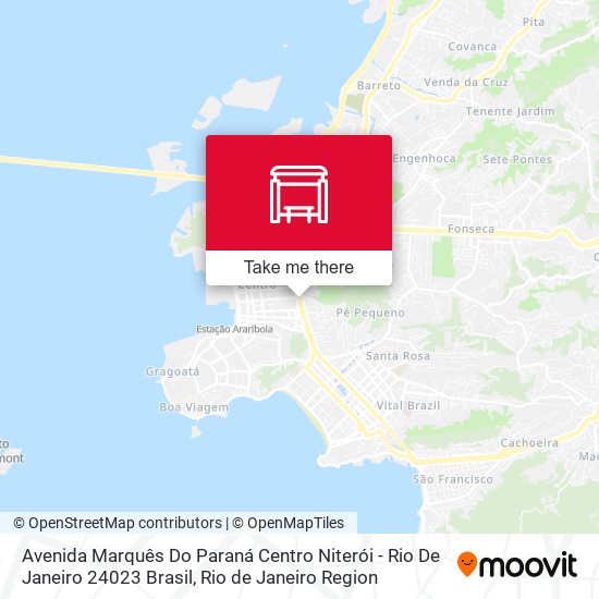 Avenida Marquês Do Paraná Centro Niterói - Rio De Janeiro 24023 Brasil map