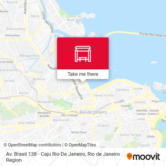Av. Brasil 138 - Caju Rio De Janeiro map